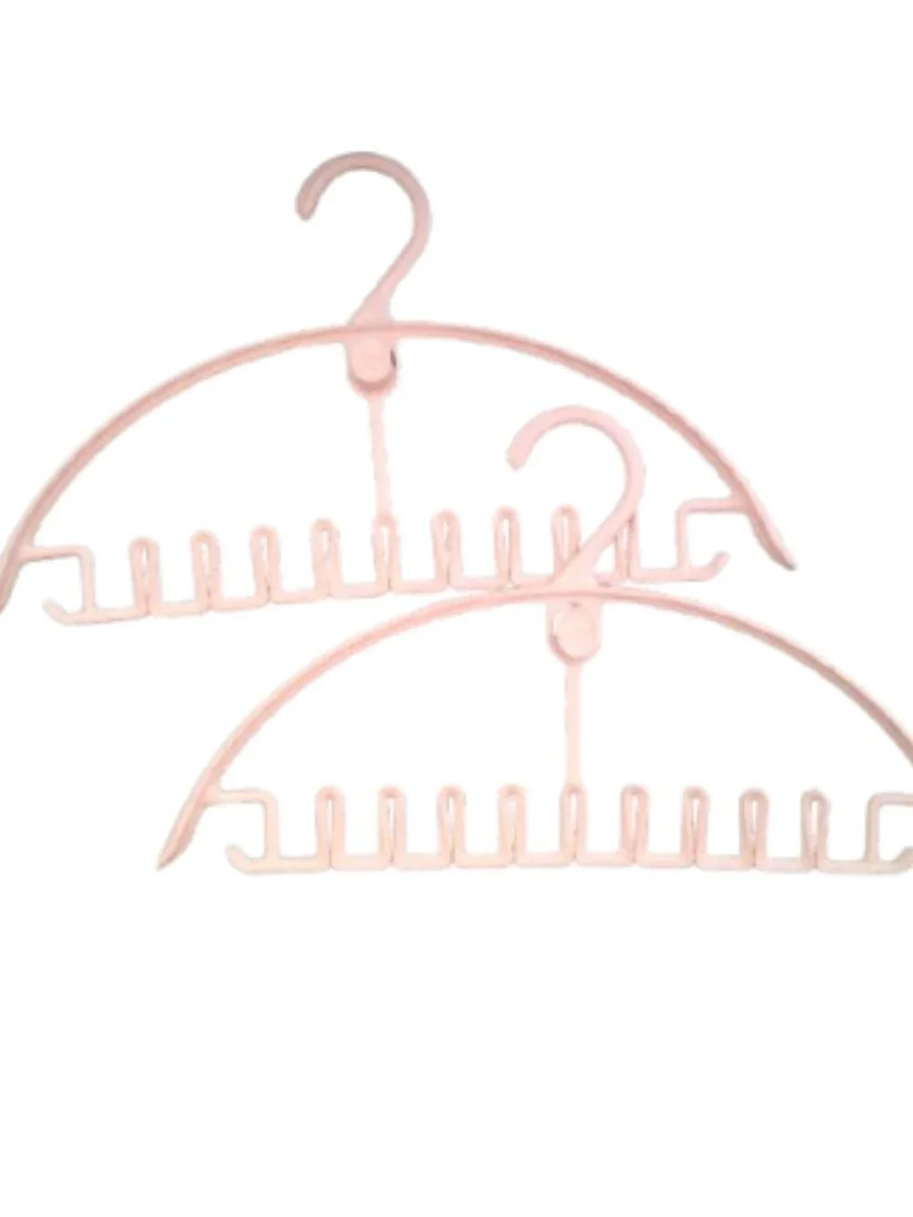 Multifunctional  Hanger Suitable for Scarves Ties Bras Lot of 2 Pink